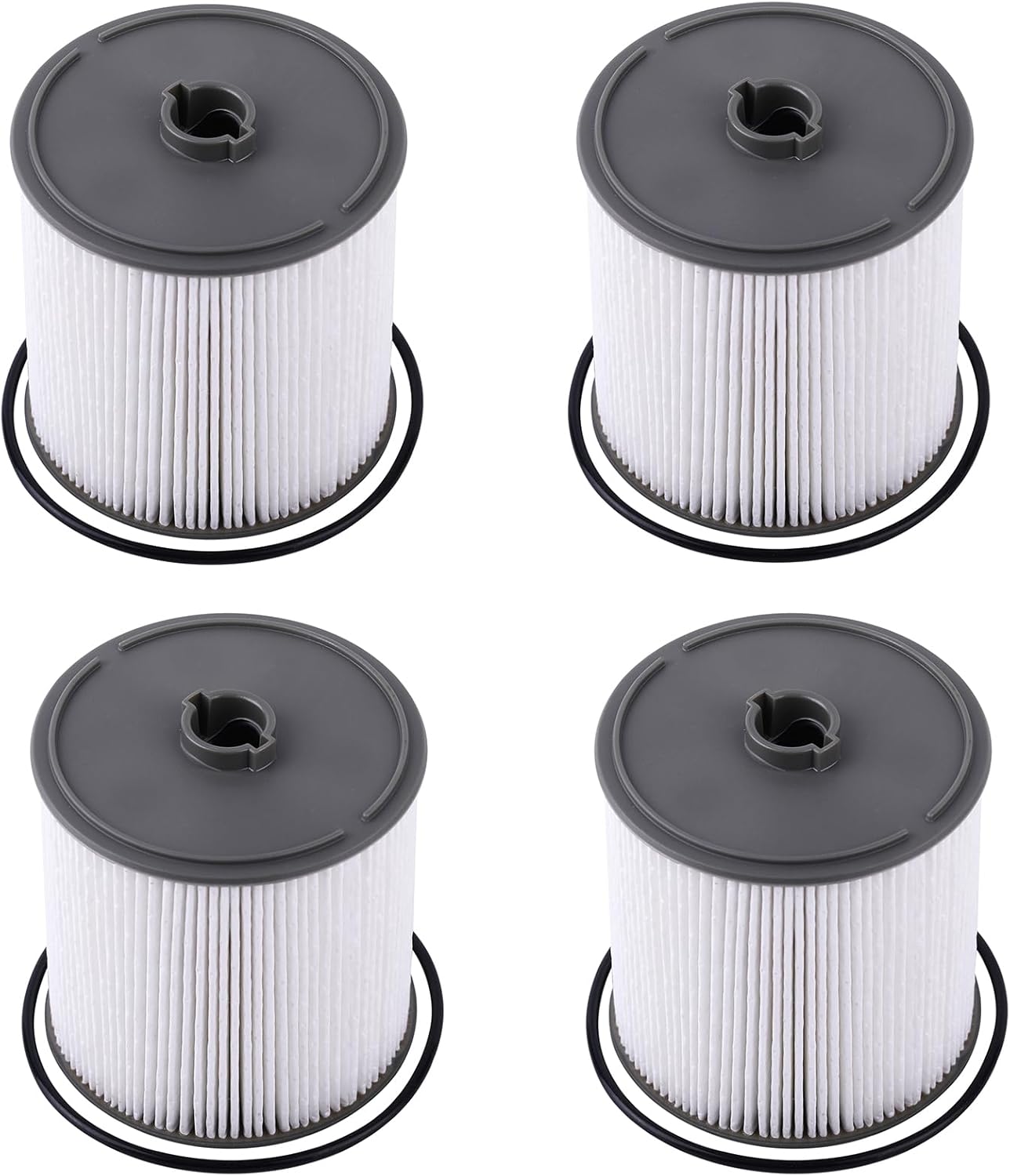 68436631AA Fuel Filter Compatible with 2019-2022 Ram 2500 3500 4500 5500 6.7L Diesel Engine,Ram 1500 3.0L V6 Eco Diesel Frame Chassis Mounted,Jeep Wrangler/Gladiator 3.0L V6 Diesel #PF46152(4Pcs)