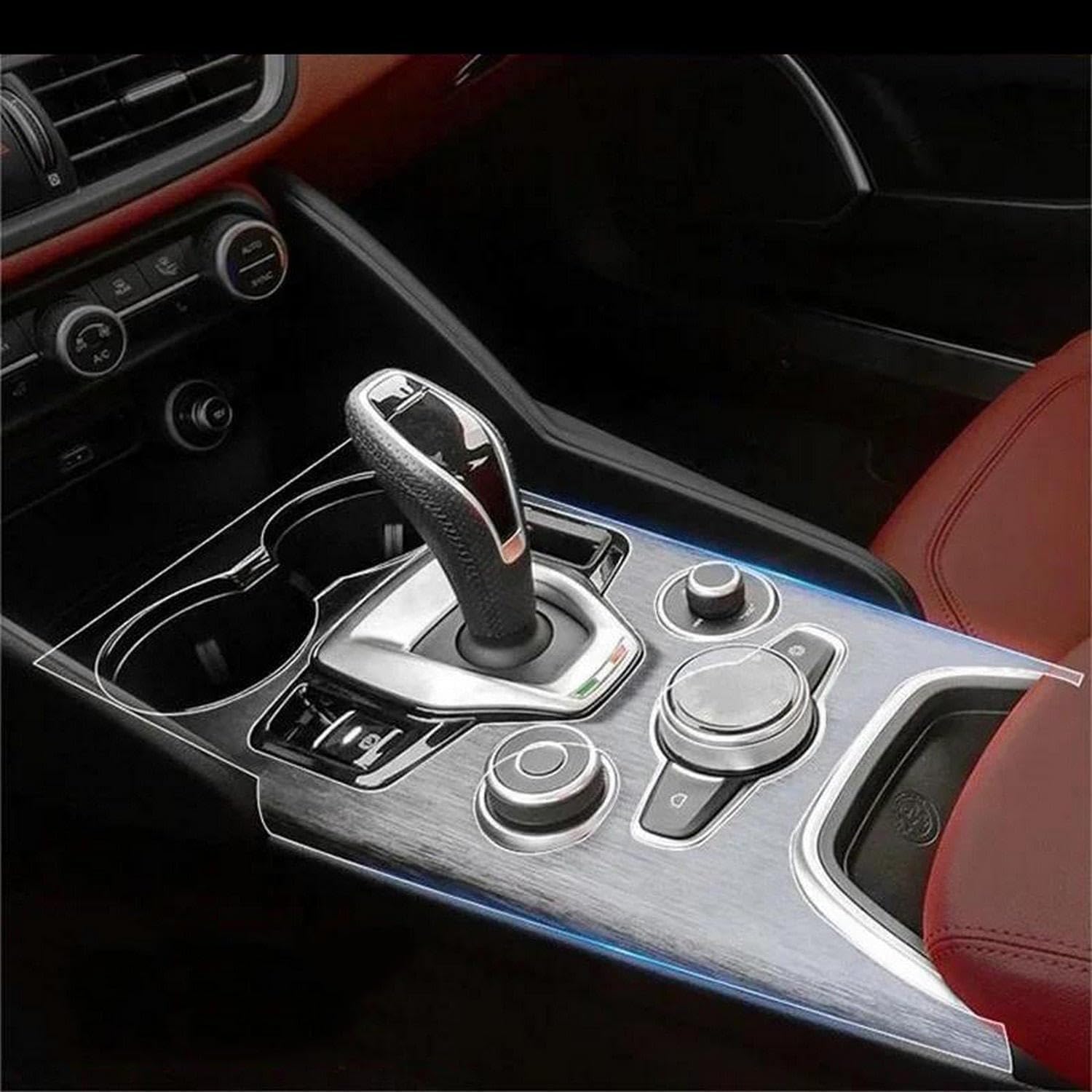 Film de protection en TPU pour console centrale Alfa Romeo Giulia