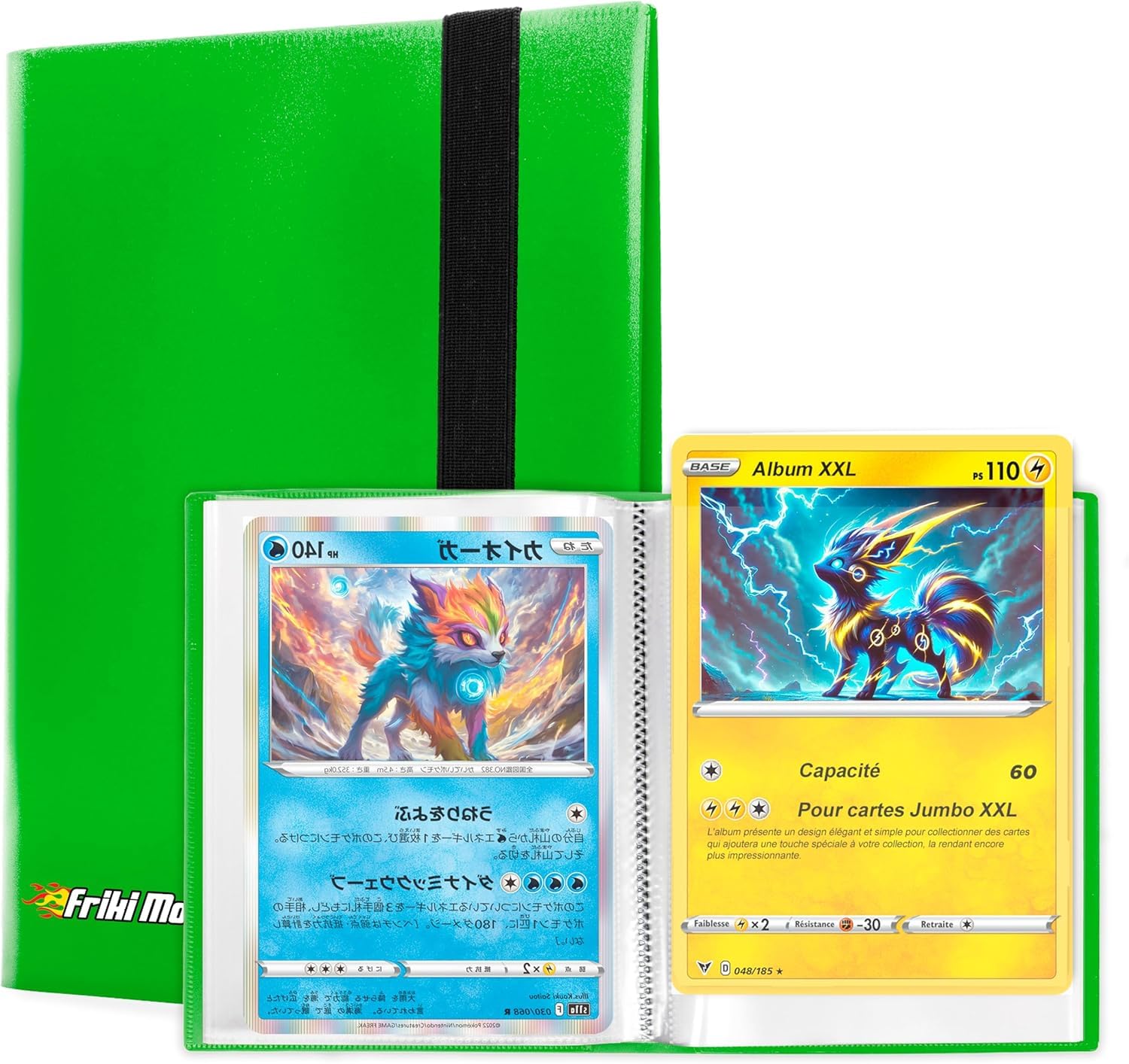 XXL Jumbo Collection Album for Trading Cards, Capacity for 60 genuine GX Promo Cards, VMAX, V or EX