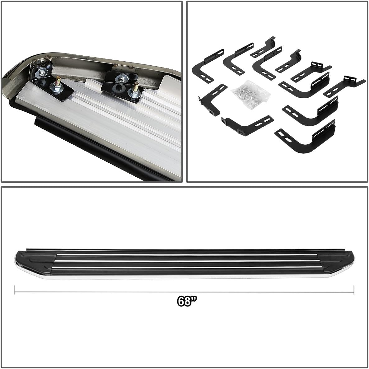 DNA Motoring RNB-801 Side Step Nerf Bar Running Board