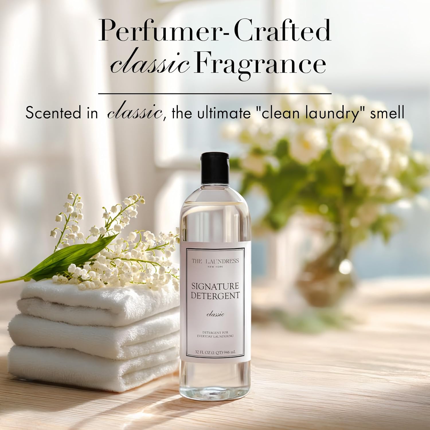 The Laundress Luxury Laundry Detergent, 31 Loads, Scented Signature Classic Fragrance, Concentrated Triple Enzyme Deep Cleaning and Targeted Stain Remover, 96% USDA Biobased Product - Image 5