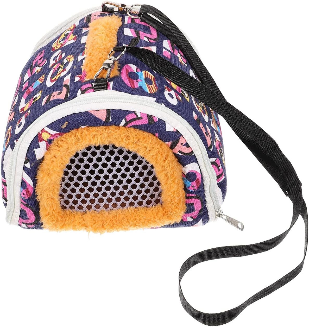 VICASKY Guinea Pig Carrier Bag and Hamster Travel Pouch Breathable Mesh Portable Small Animal Carrier for Outdoor Use with Strap, Suitable for Hedgehog, Rabbit, and Small Pets