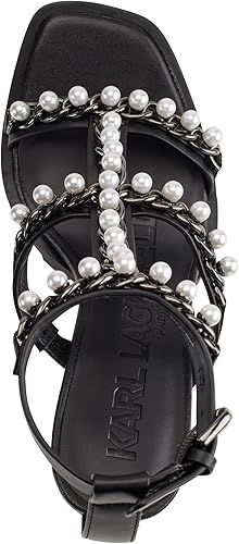 Miniatura 4 de Karl Lagerfeld Paris womens Midge T-strap Studded Heel Sandal
