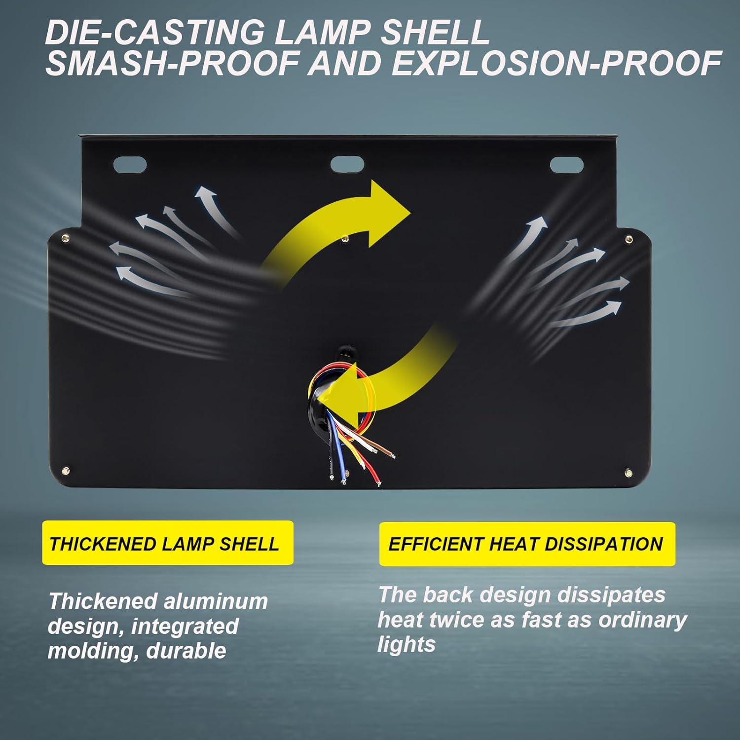 Biqing 2PCS LED Truck Tail Lights with Iron Bracket Base,Universal 24V Trailer Rear Lights Bar Kit for Turn Signal/Brake Light/Running Light/Reserve Light Fits any Truck/RV/Trailer