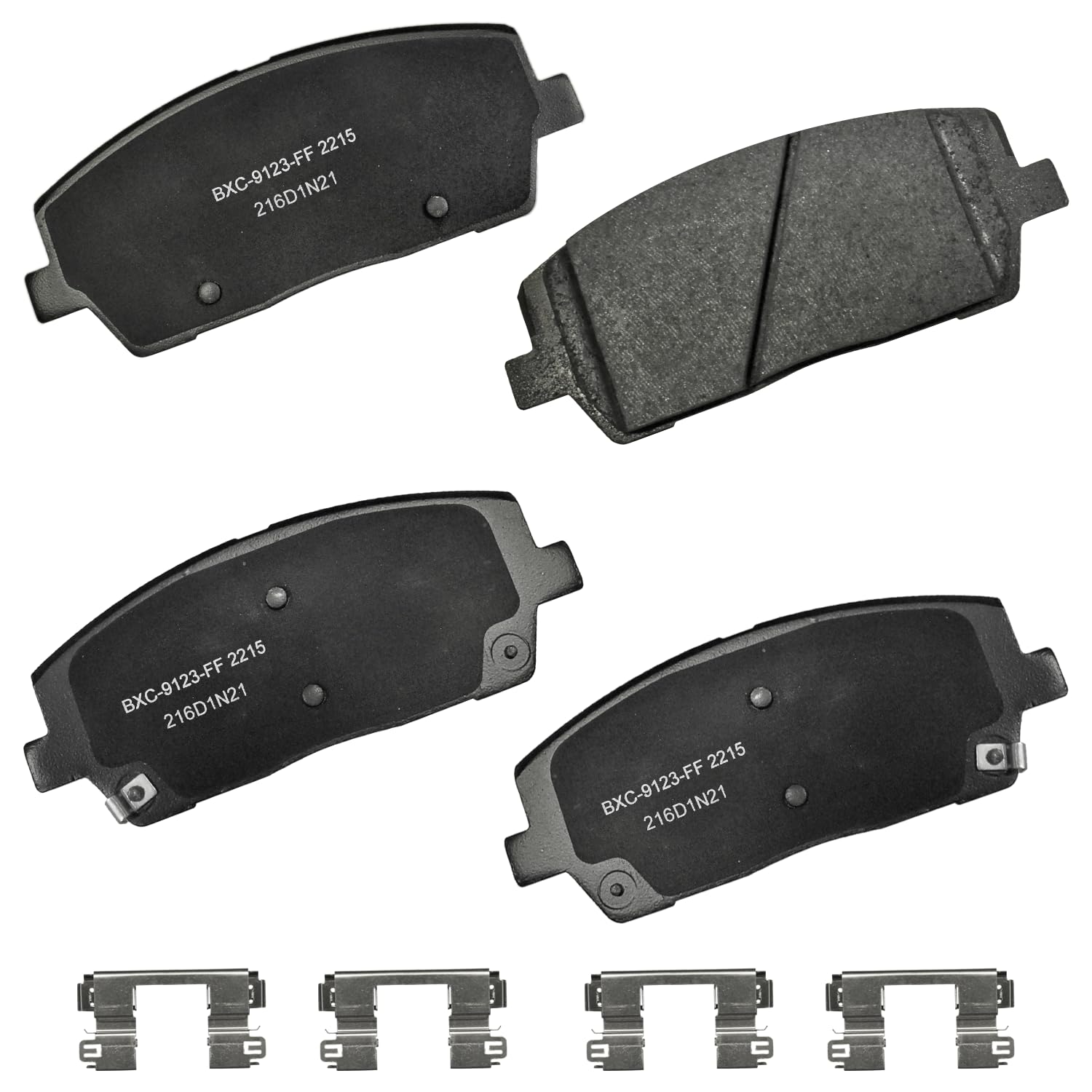 Bendix Premium SBC2215 Ceramic Front Brake Pads for Hyundai Palisade 2024-2020, Kia Telluride 2023-2020