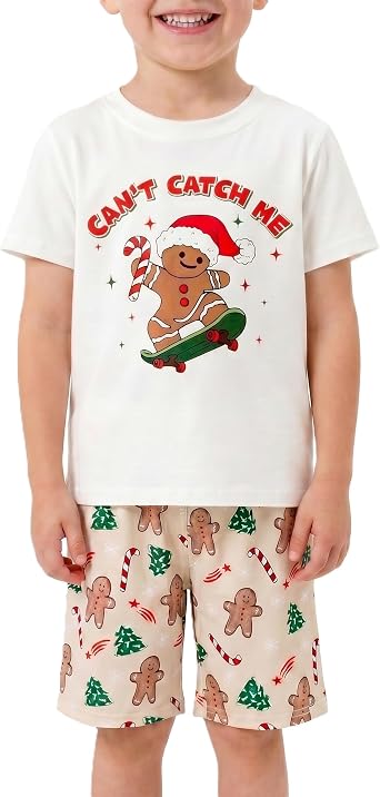Unique Baby Boys 2pc Shorts Set Outfit Short Sleeve Shirt with Graphic Applique Print and Shorts