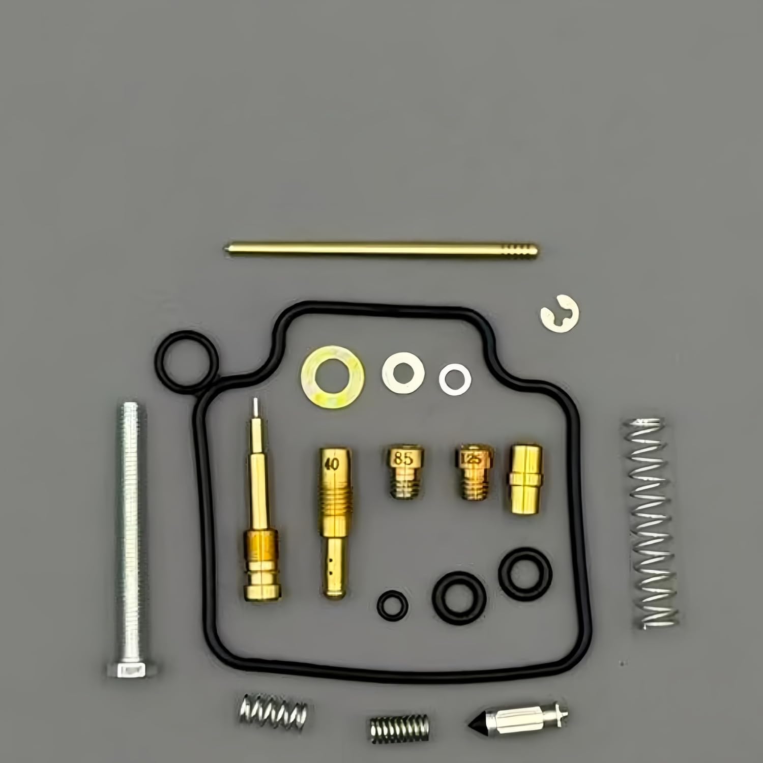 Carburetor Rebuild Repair Kit Fit for Honda TRX300 TRX 300 Fourtrax 1993-2000 Carb Parts Replacement Main Jet #125#85 Pilot Jet #40