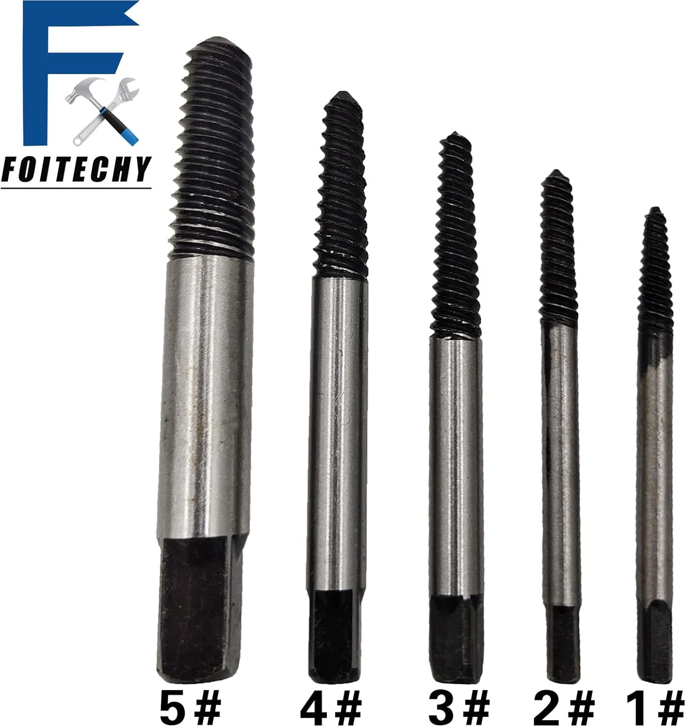 FOITECHY Kit De Extractor De Pernos Rotos, Kit De Extractor De Pernos Rotos De Tornillo Dañado