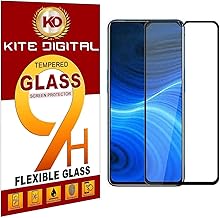 Compatible with Oppo REALME X2 PRO Black 5D/6D/11D Premium Tempered Glass Screen Protector Slim 9H Hard 2.5D