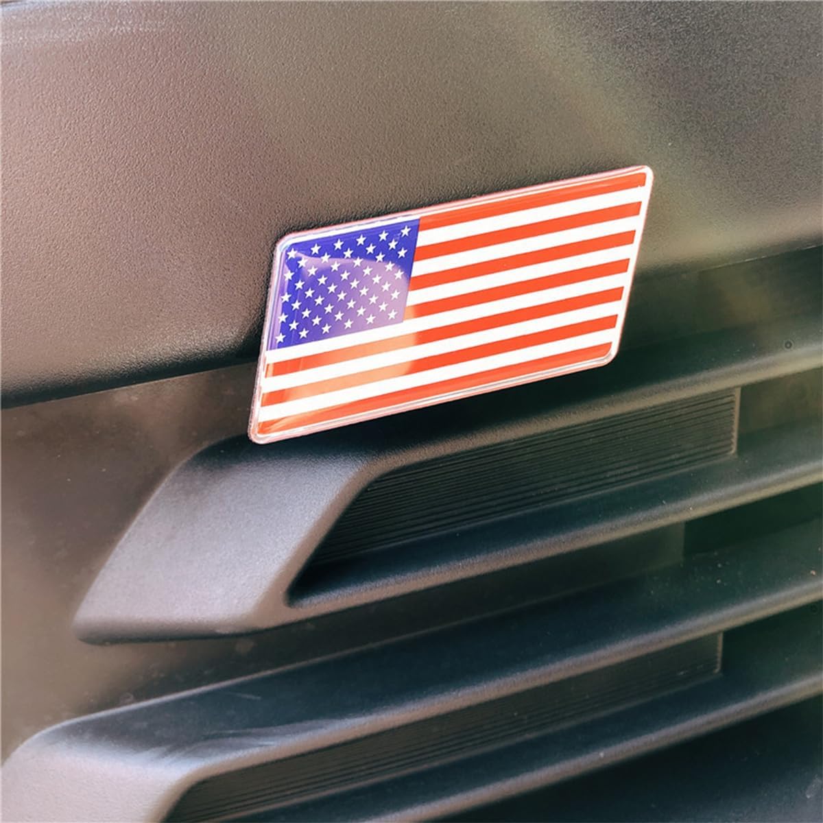 Iayokocc 2 Insignias De Metal Con La Bandera Estadounidense, Calcomanía De Automóvil Para Camión