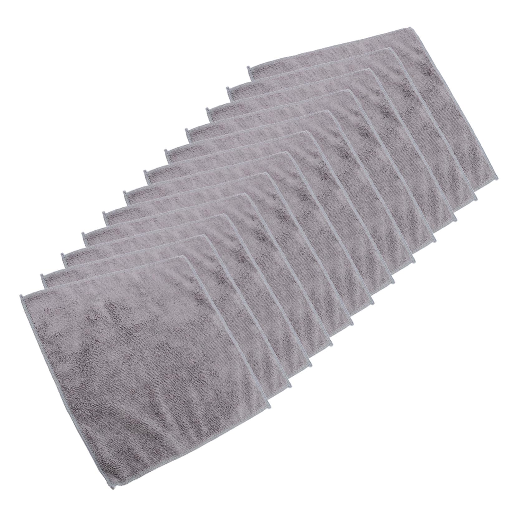 PartyKindom 48piezas Toalla De Microfibra Absorbente Gruesa para Limpieza del Hogar y Lavado De Coches para Múltiples Usos Cocina y Automóvil