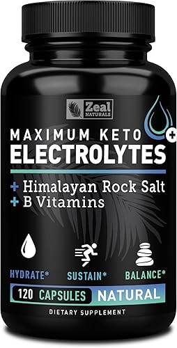 Suplemento de electrolitos keto 120 cápsulas suplementos máximos de electrolitos keto con Real Salt vitaminas B suplemento de magnesio y potasio disponible en Yaxa Colombia