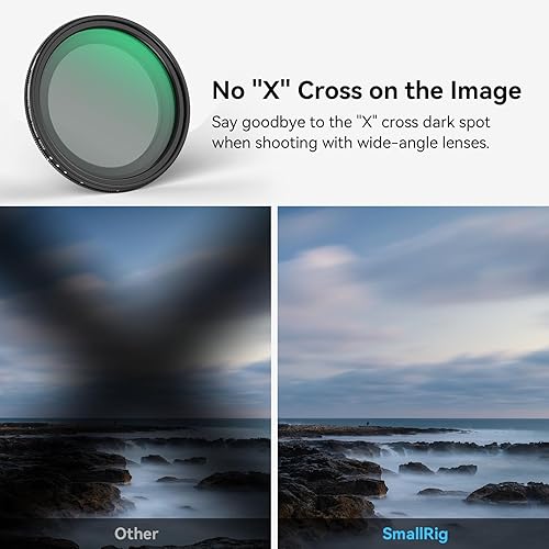 Miniatura 4 de SmallRig Kit de filtro ND magnético variable de 2.047 in, ND2-ND32 (1-5 paradas) filtro VND con adaptador de filtro de montaje en M, kit de filtro