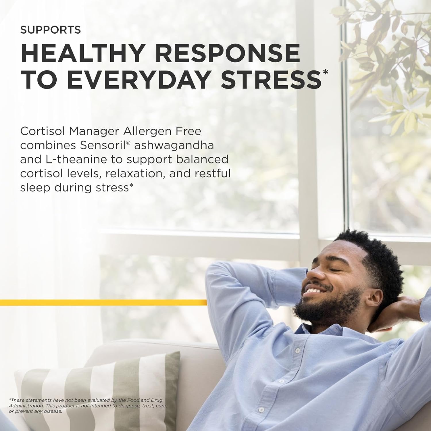 Integrative Therapeutics Cortisol Manager Allergen Free - Adrenal Health Support Supplement for Healthy Stress Response* - Vegan, Non-Dairy & Gluten-Free - 30 Capsules (15 Servings)