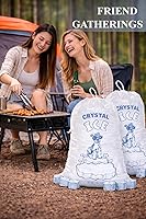 Vista 1 de Infinite Pack Paquete de 100 bolsas de hielo de 10 libras, bolsas de hielo resistentes con cordón (1.30 mils de grosor)