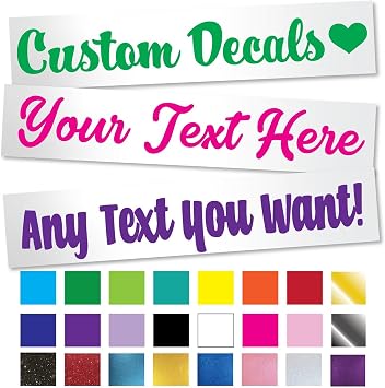 Vinyl Name Decal Stickers Customizable Labels for Water Bottles, Tumblers, Cars, Laptops, Crafts, Scrapbooks, RVs, Boats, and Trucks Chrome & Glitter Available