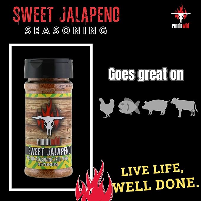 Sazonador Sweet Jalapeno Runnin Wild Foods 5.9 oz miniatura 5