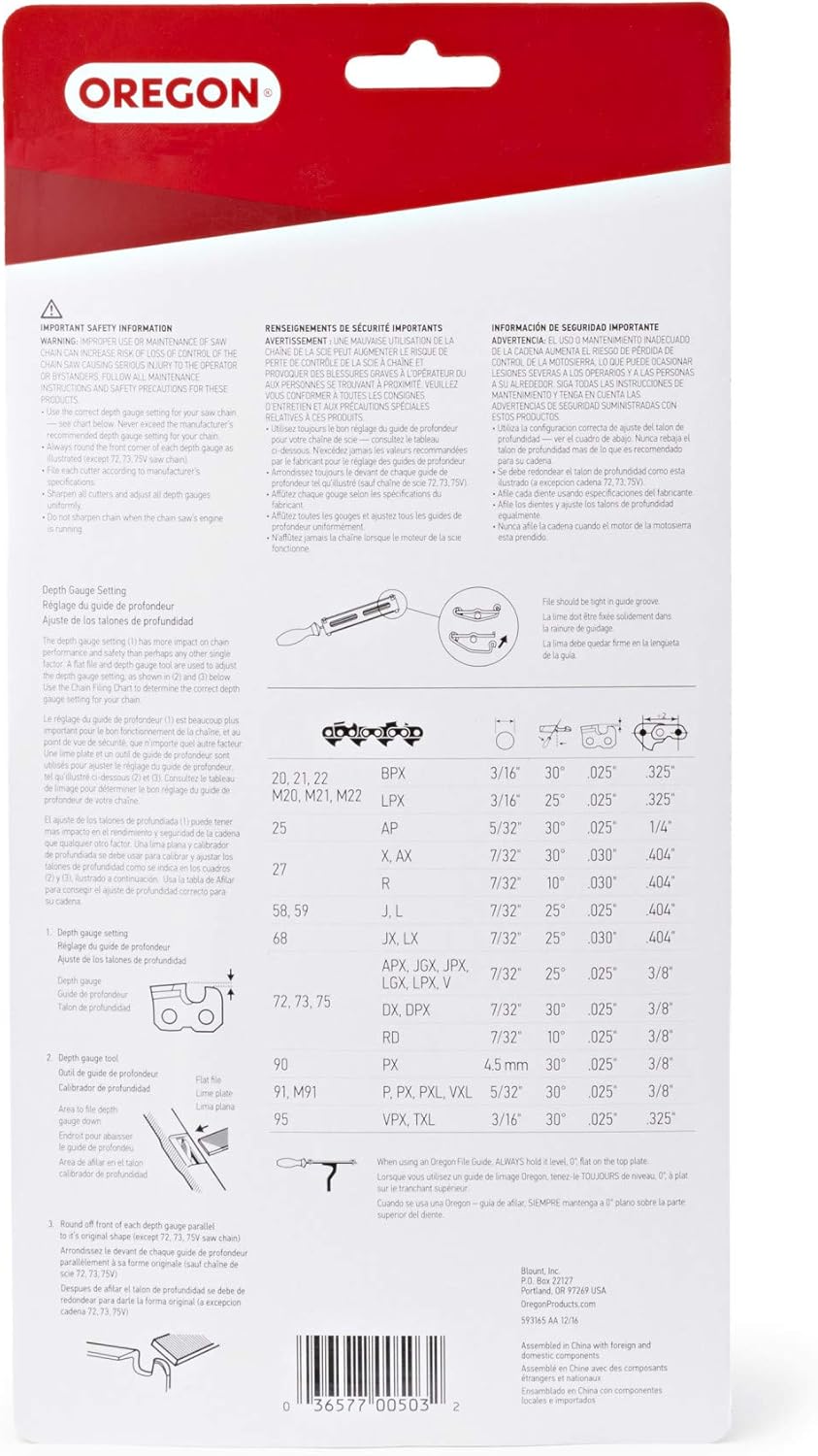 Oregon 5/32-Inch Chain Saw Sharpening Kit 38276