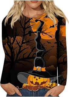 for Ladies' T-Shirt Drawstring Dress Quintessential Cotta Halloween Hemd Blended Round Club V-Neck