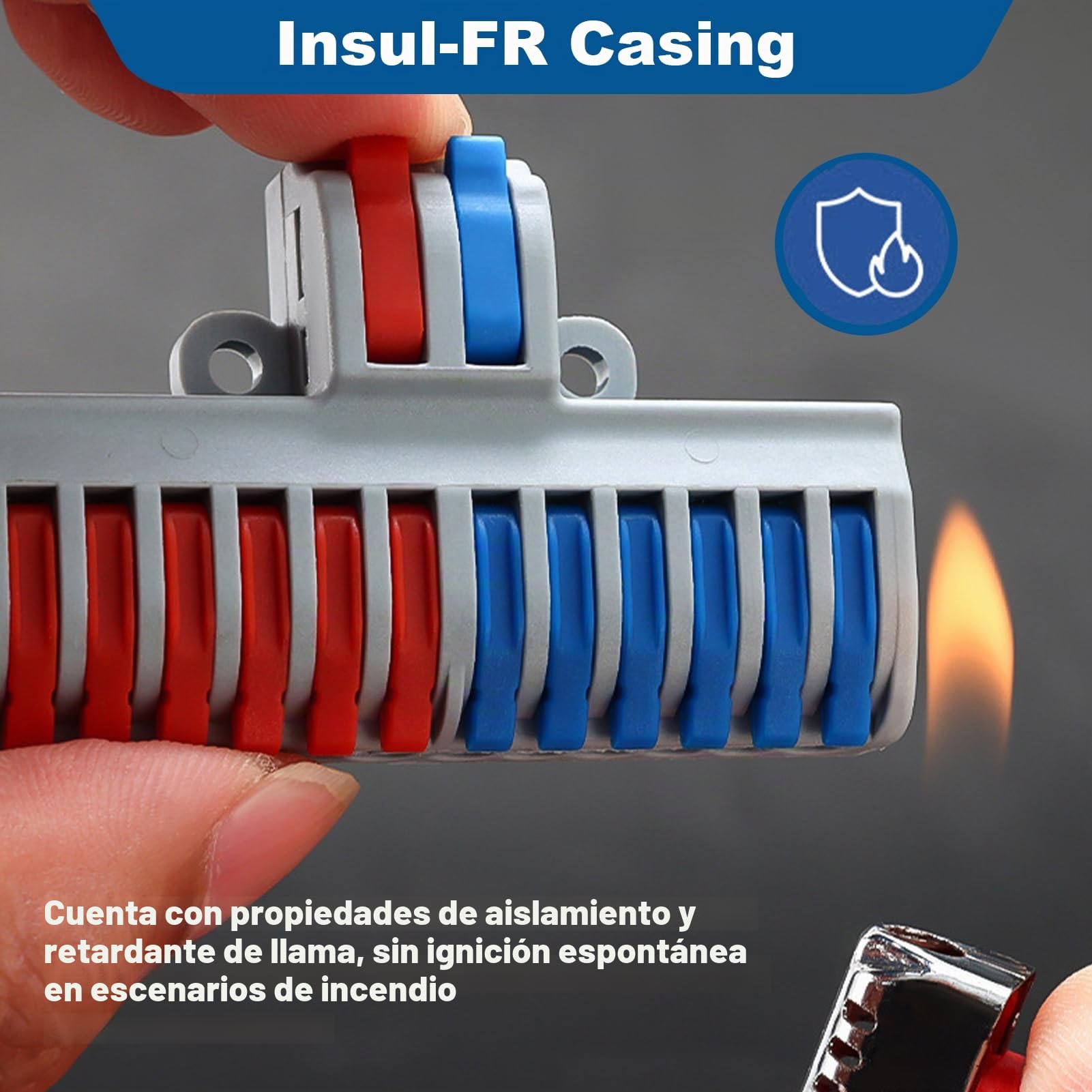 7 Piezas Terminales de Conexión, Rápida Terminales de Enchufables, 2 en 12 fuera Rápida Bloque Terminal, Conectore eléctricos para Conexiones de Cables en línea de Circuito