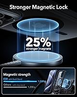 Vista 7 de ESR - Funda completa para iPhone 15 Pro, con soporte, MagSafe, a prueba de caídas de grado militar, protector de pantalla incorporado de vidrio