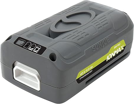 Review Snow Joe IBAT40-RM EcoSharp Lithium-Ion Battery, 40 Volt, 4.0 Ah, Gray (Certified Refurbished)