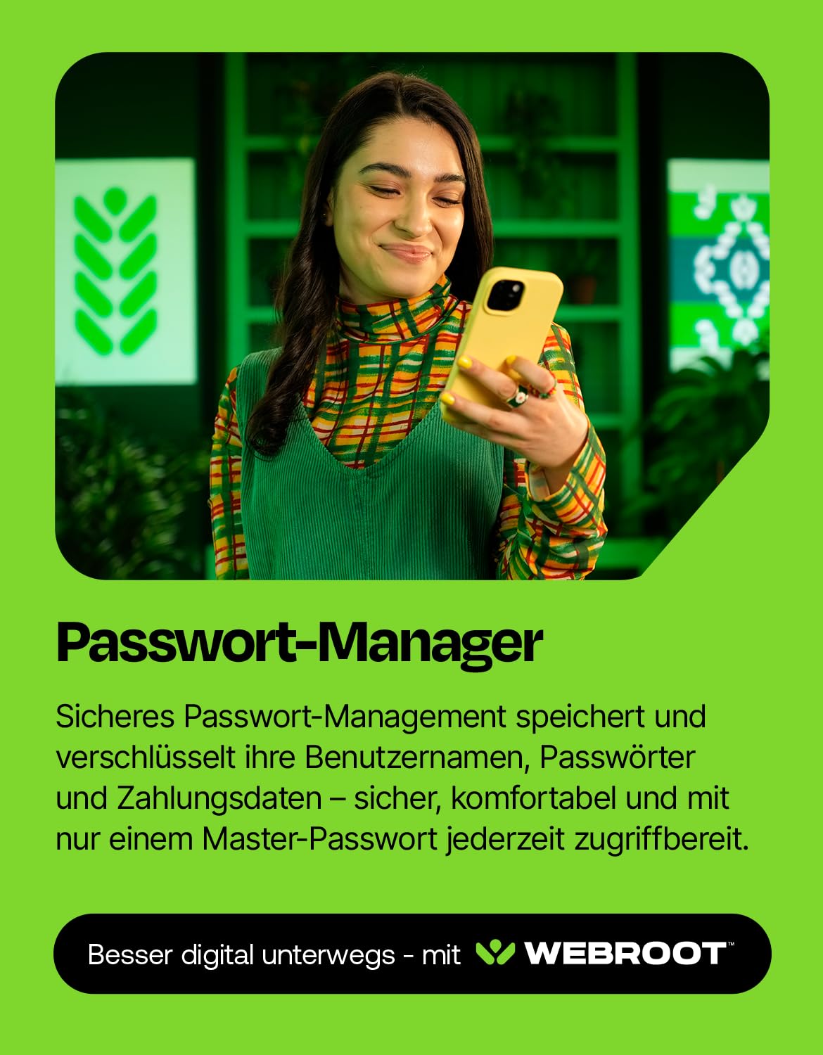 WEBROOT Internet Security Plus 2025 | + Passwort-Manager, Smartphone and Tablet | 3 Geräte | 1 Jahr | Mac/Windows/iOS/Android/Chrome | Aktivierungscode per E-Mail