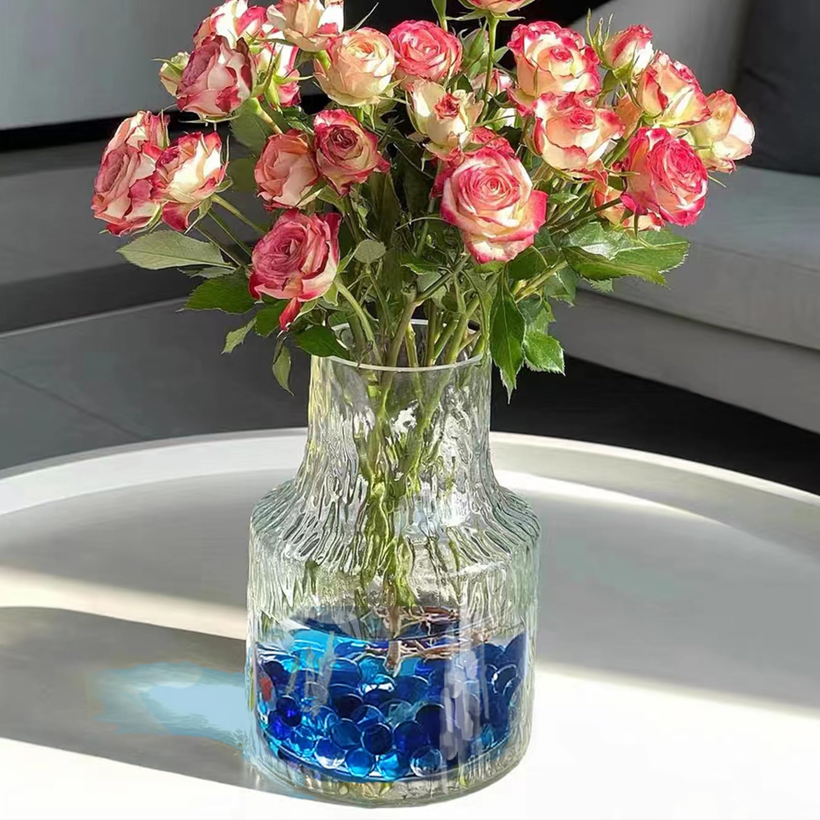 Pepite Vetro Colorate Blu - 100 Pezzi Per Decorazione, Mosaico, Fai Da Te - Foto 2