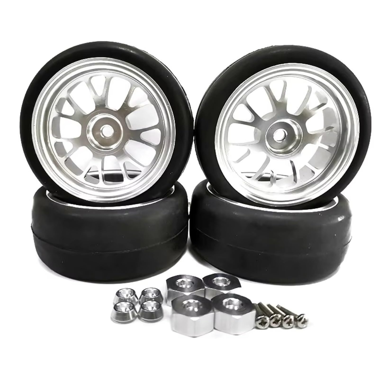 RC Neumático Coche Compatible Con WPL D12 Llantas De Rueda RC 1:10 Llantas De Plástico Resistentes Al Desgaste Llantas De Rueda RC Resistentes Al Desgaste