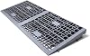 Ruedamann 1 Rise Modular Threshold Ramps for Doorways, 3000 Lbs Load Capacity Ramps for Wheelchairs for Home, Solid Plastic Portable Wheelchair Ramp for Door Thresholds and Cars, 2 PCS