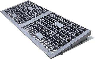 Ruedamann 2" Rise 32" Modular Threshold Ramp, 3000 lbs Capacity for Wheelchairs, Scooters, Doorways & Home Entrances