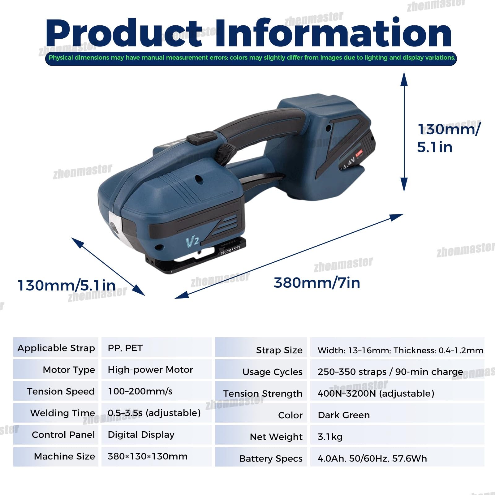 Reggiatrice Industriale Automatica. Legatrice a Pressa Autonomia Di 90 Minuti per 250-350 Reggette. Ideale per Fissare Legname, Tubi E Scatole in Magazzini E Officine