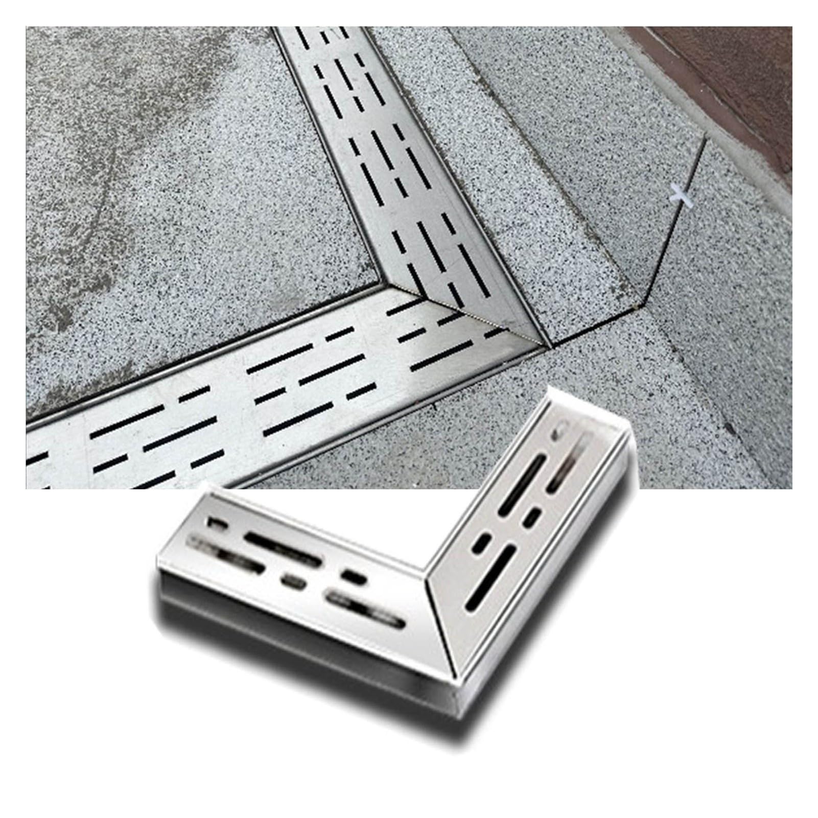 Conectores para Canaletas Drenaje en Forma L Sistema Drenaje en Zanja