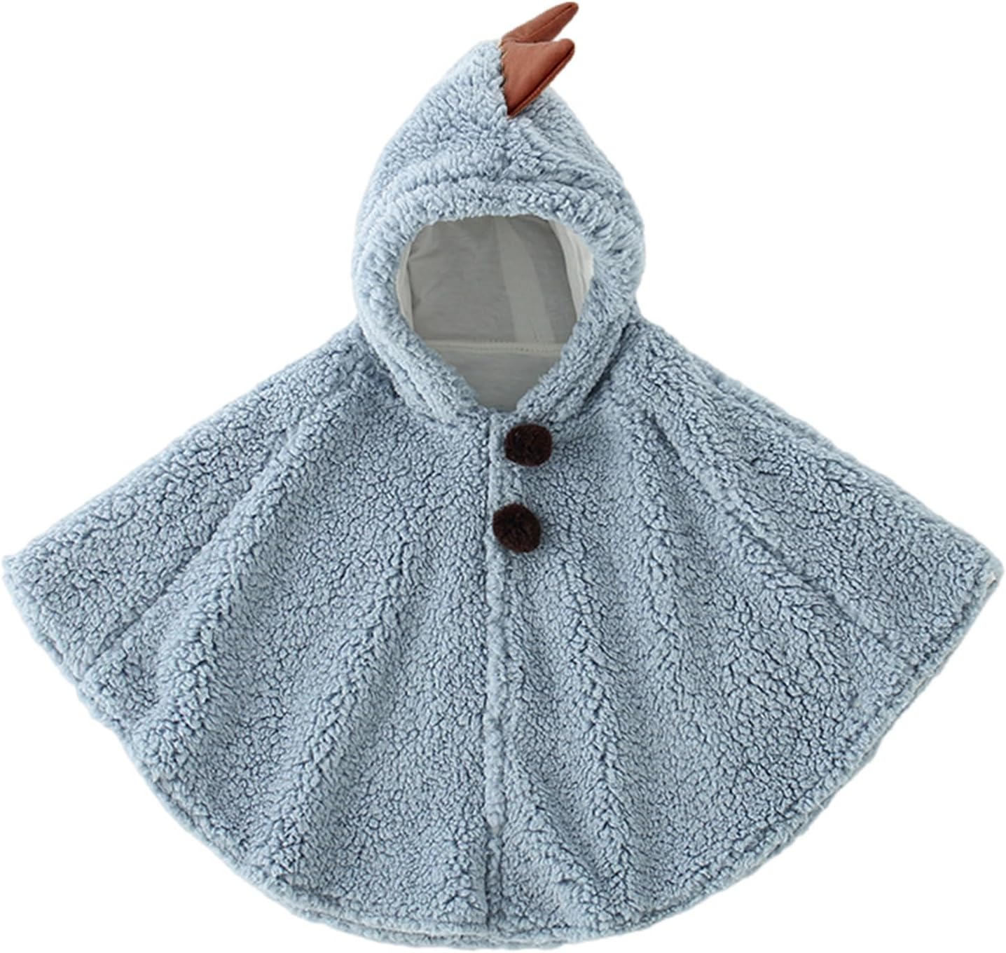Baby Toddler Hooded Poncho Cape Cloak, Winter Faux Fur Jacket Children's Cover Cloak Car Seat Coat