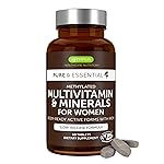 Igennus High Potency Methylated Multivitamin for Women, Pure & Clean Ingredients, MTHFR Supplement with Active B-Vitamins, Vitamin K2 MK7, Gentle Iron, Sustained Released, Non-GMO & Halal, 60 Tablets