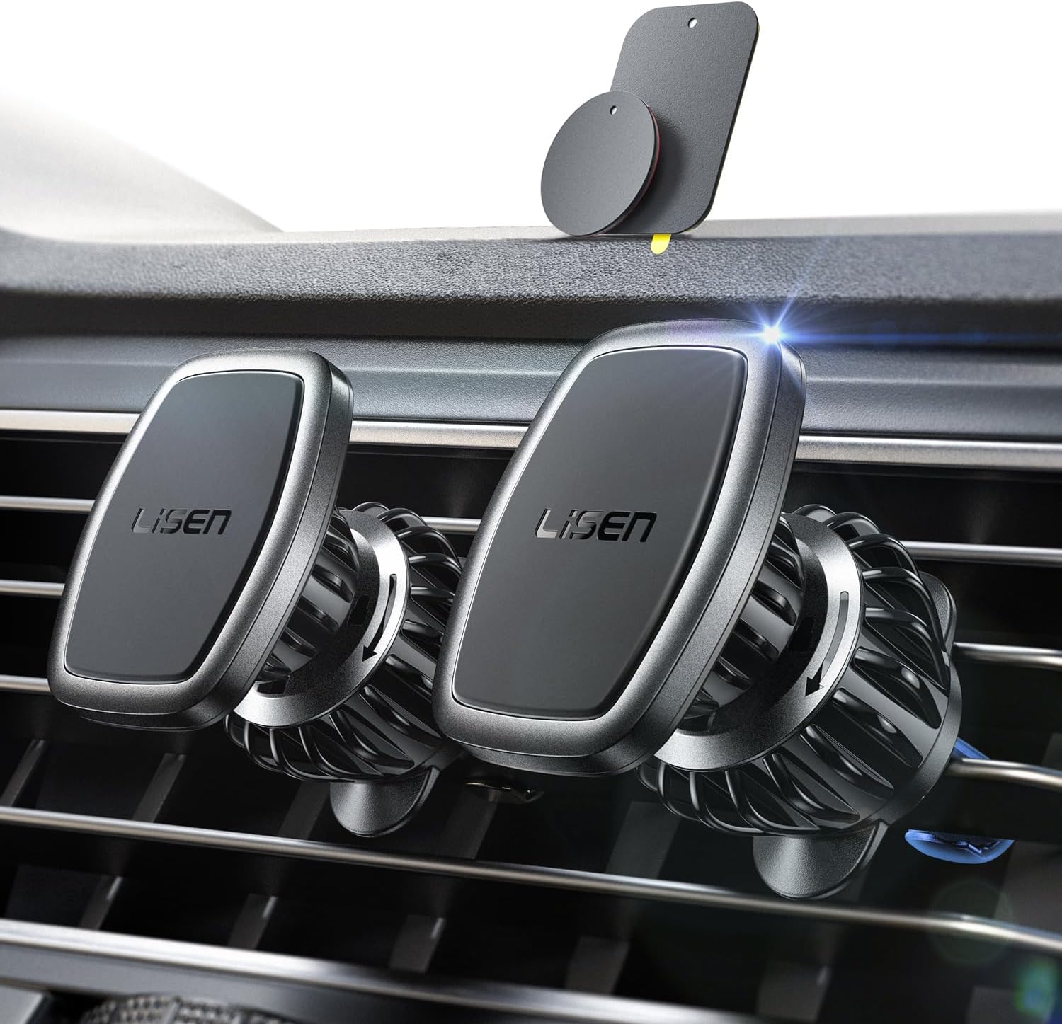 Porta Cellulare Per Auto, Porta Cellulare Per Cruscotto, Rotazione A 360 Con Una Sola Mano Supporto Per Parabrezza Auto Smartphone 4 7 Pollici 93608626