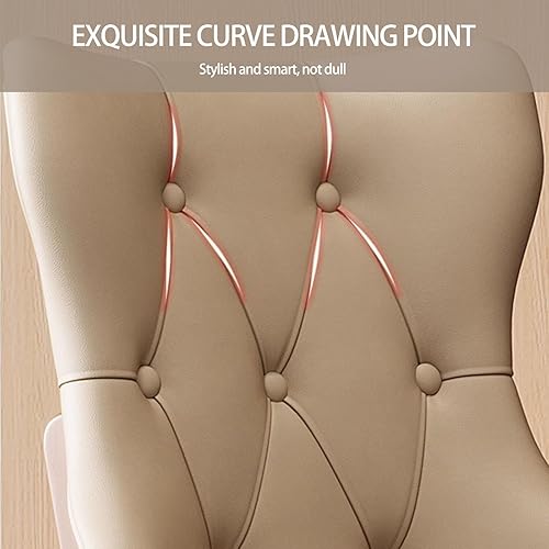 Miniatura 5 de Upholstered Dining Chairs with Backrest,Kitchen Chairs Leather,Living Room Chair with Wood Legs for Home, Restaurant, Hotel, Conference Room, Orange