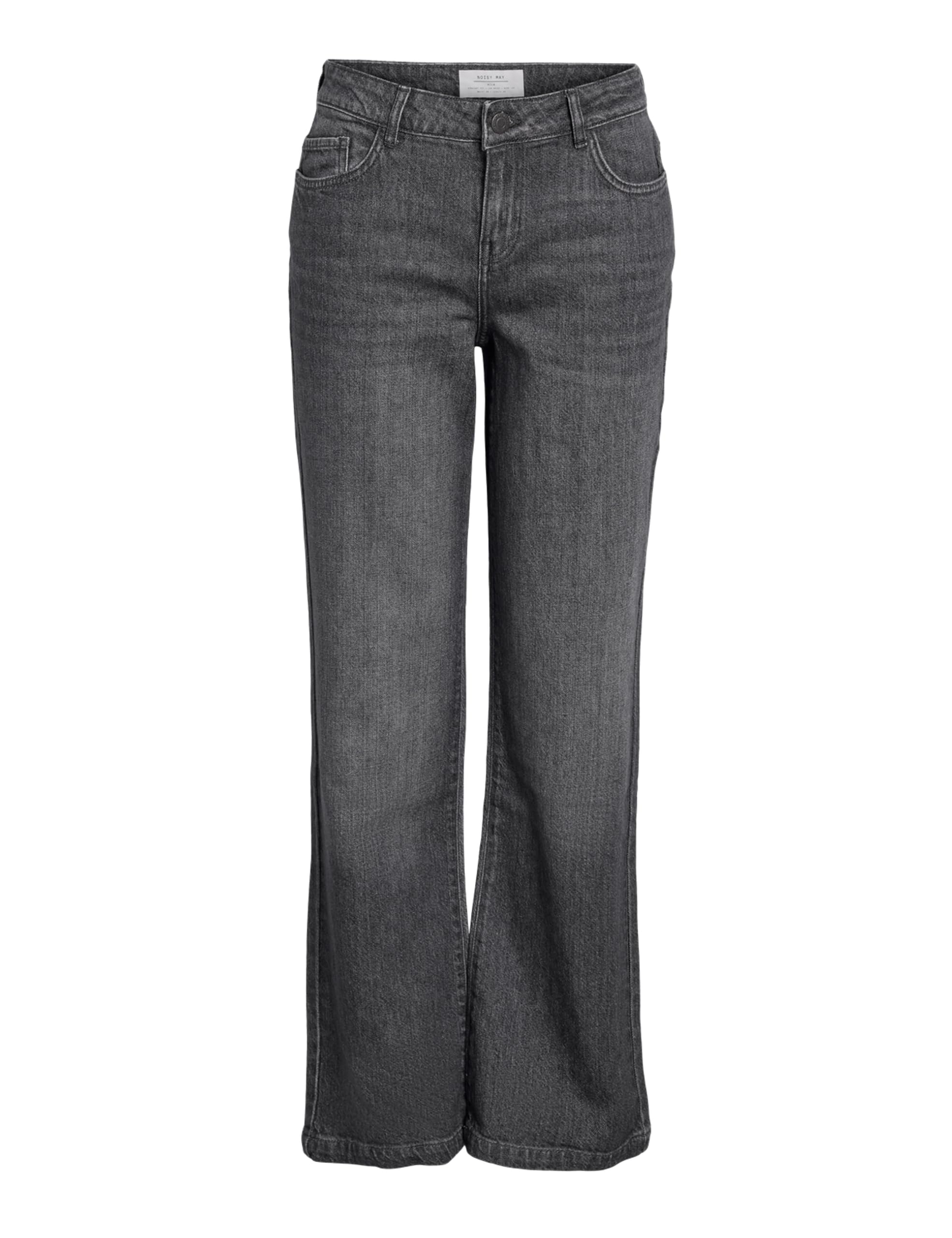 Noisy may Nmnila Lw Wide Jeans Az421Dg Noos, Dark Grey Denim, 29W x 32L