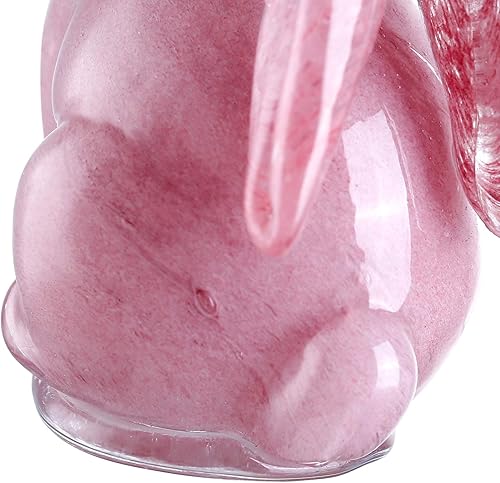 Miniatura 7 de Diamond Star Decoración de Pascua de conejo de cristal soplado a mano, juego de 2