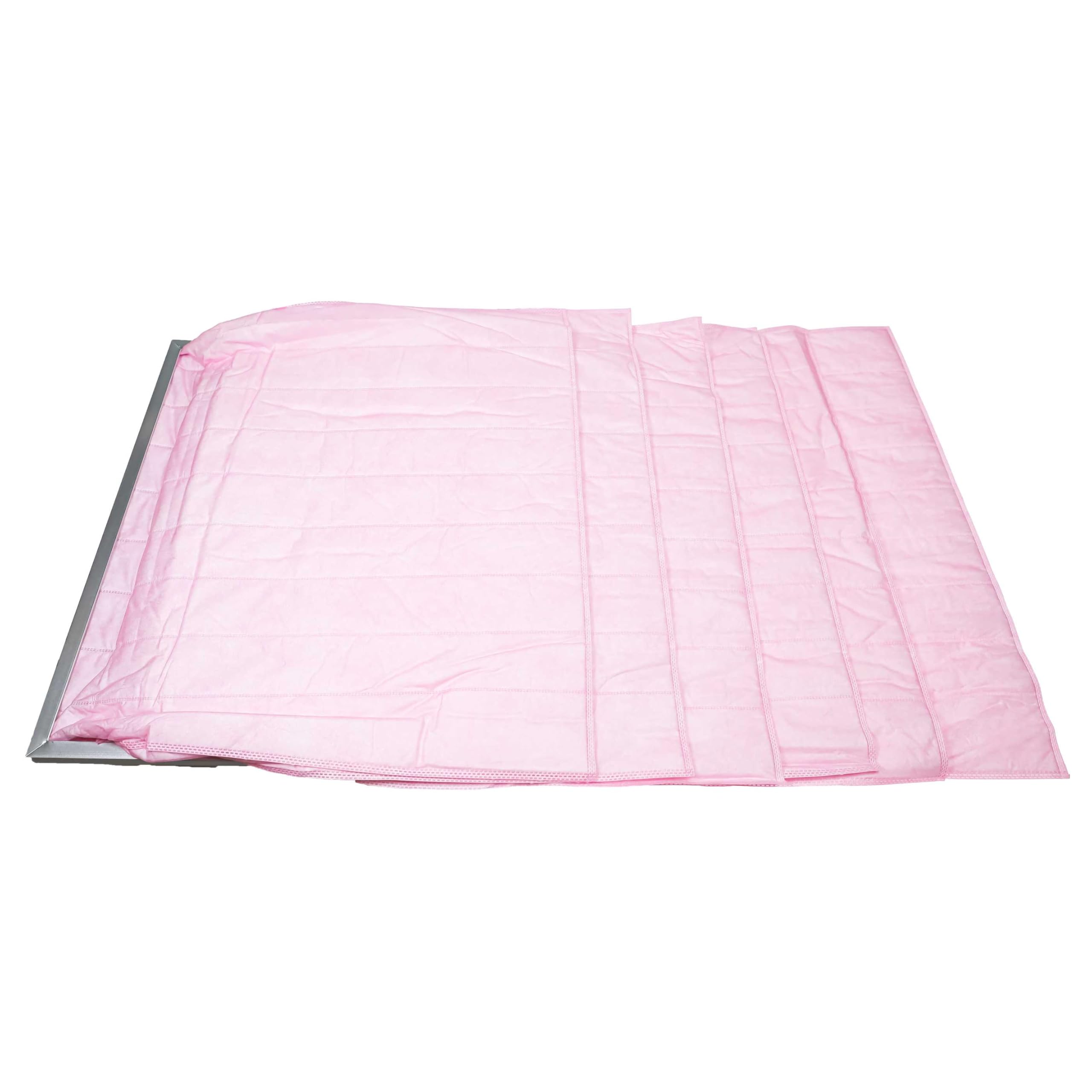 vhbw Taschenfilter für Klima- und Lüftungsanlagen - Filter F7, 59,2 x 59,2 x 60 cm Rosa