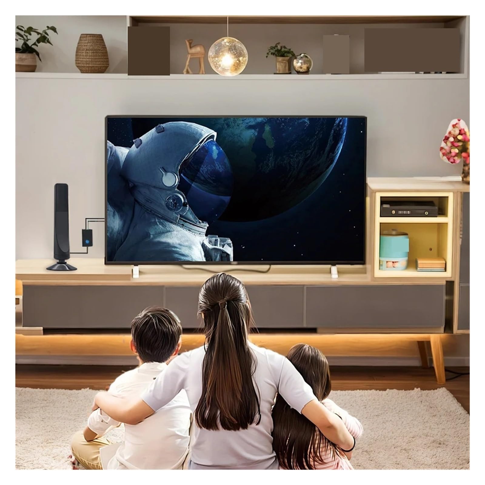 Antenna TV Digitale Con Amplificatore Di Segnale, Ventosa, Portata 50 Miglia, Ad Alto Guadagno, 25 DBi, Plug-in For Esterni E Interni Copertura più ampia