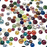 Vista 2 de Colores surtidos 2088 Xirius Swarovski Crystal Mixto Tamaños ss12 ss16 ss20 Flatbacks Sin Hotfix Diamantes redondos