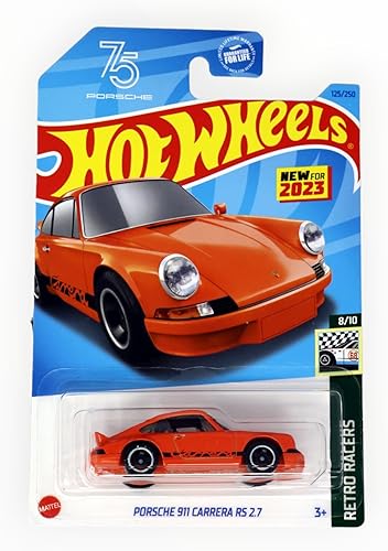 Miniatura 2 de Hot Wheels Porsche 911 Carrera RS 2.7, Retro Racers 810 Naranja 125250
