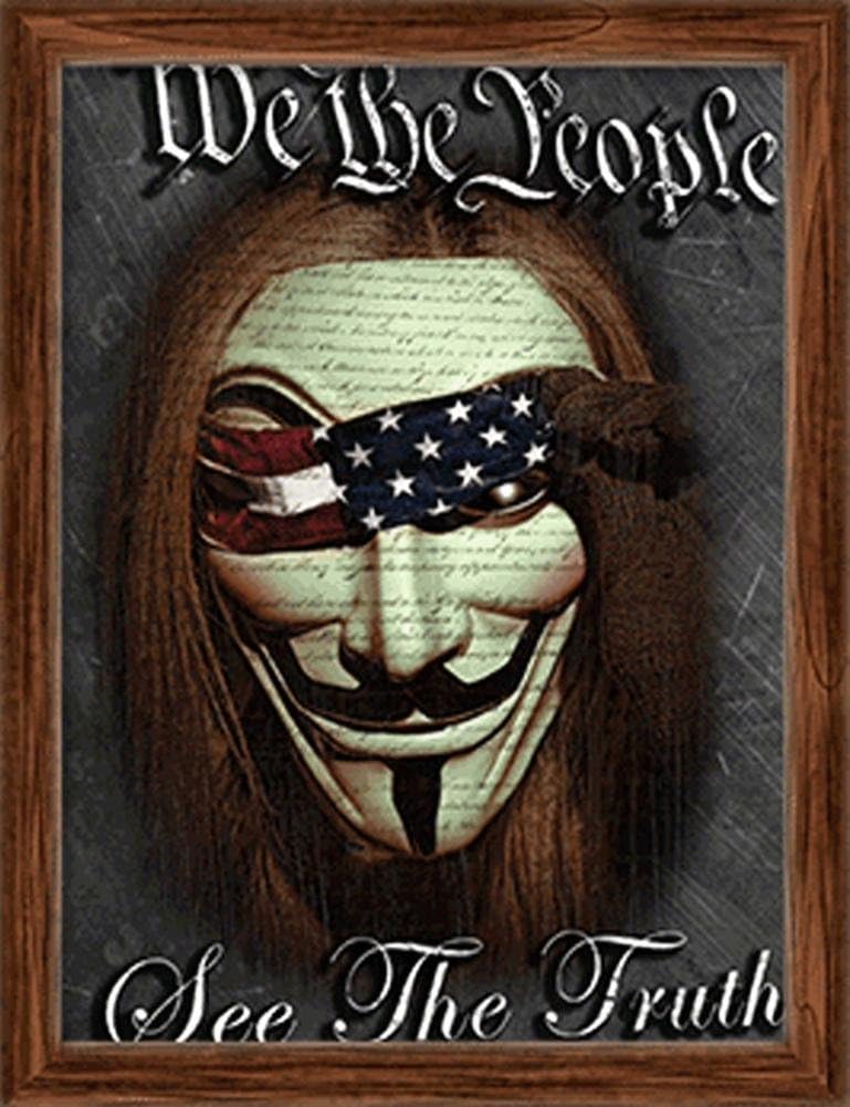 3D Art We The People 3D Framed Art, 10.5 by 13.5"
