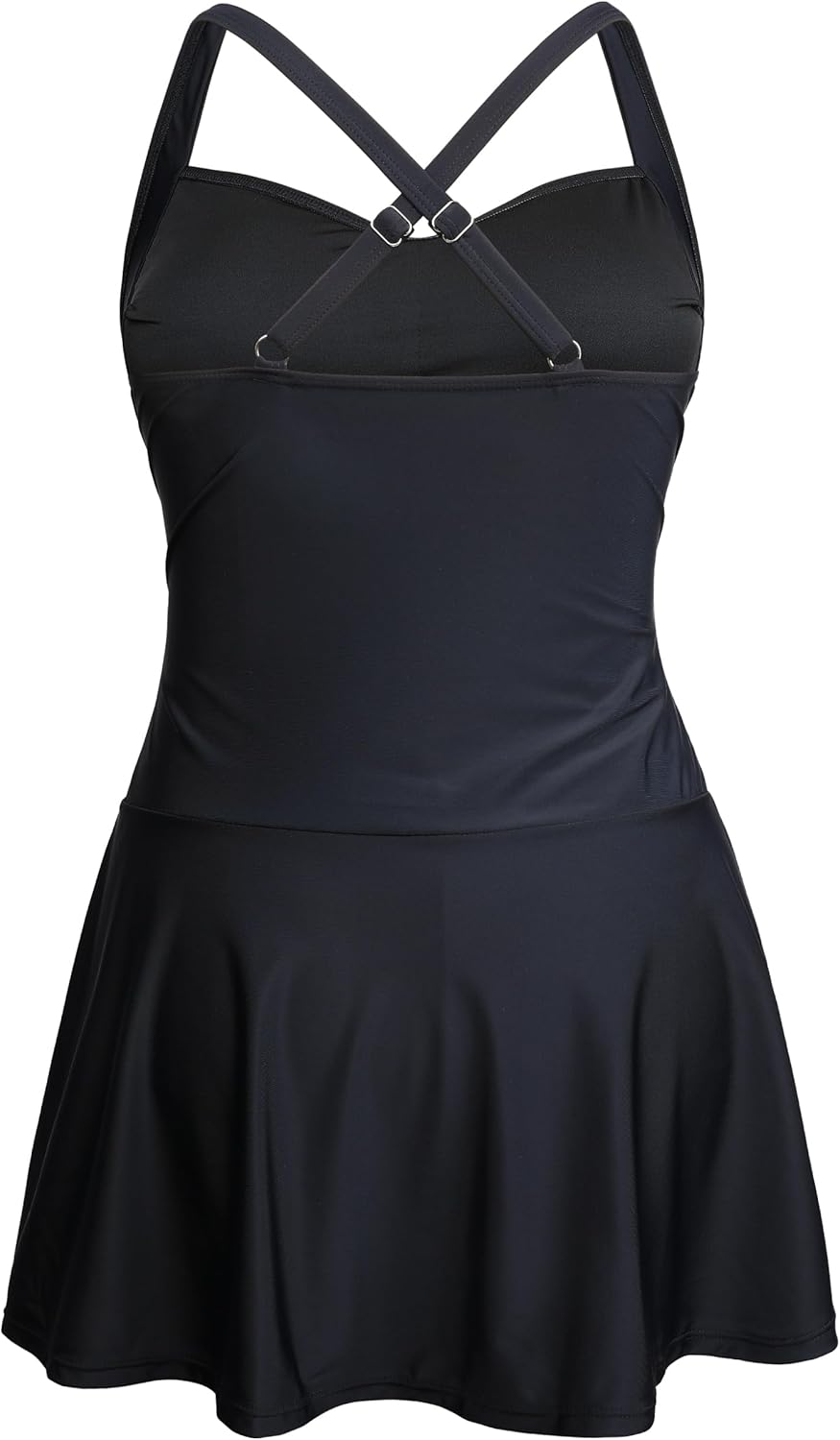 Firpearl Women's Tankini Swimsuit Tummy Control Two Piece Bathing Suits Flowy Swim Dress with Shorts - Image 8