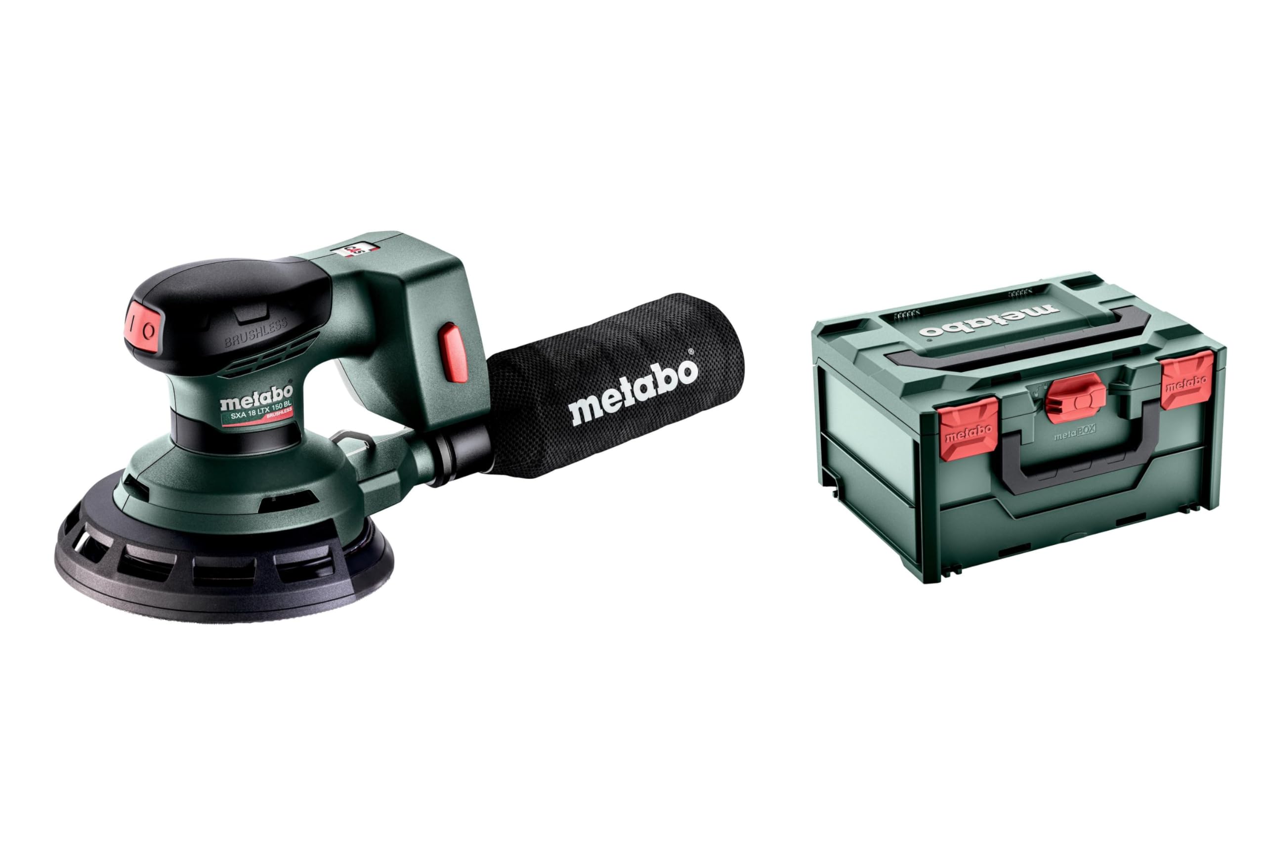 Metabo SXA 18 LTX 150 BL 600411840 Cordless Random Orbital Sanders in case