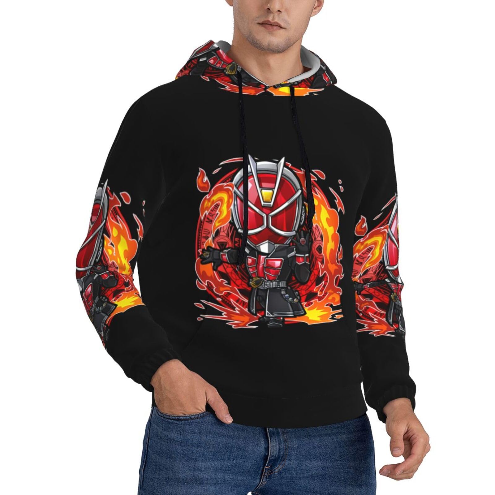 Amazon.co.jp: パーカー メンズ 仮面ライダーウィザード 長袖 ジップ