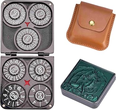 Foldable Spinner Metal DND Dice Set All in One Dice Spinner