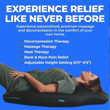 Chirp Contour Decompression Table Heat Therapy Back Neck Shoulder Massage