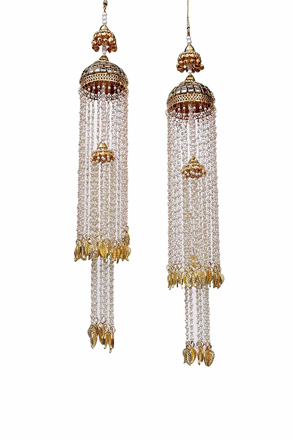 MB Collections Beautiful Traditional Punjabi Golden Handmade Kundan Work Kalira/Kaleera/Kalera/Kalira Bridal Hand Hanging Kaleera for Brides/Dulhan Traditional Wedding Jewellery[Kalira-1138] (B09J54YRJF) Amazon Price History, Amazon Price Tracker